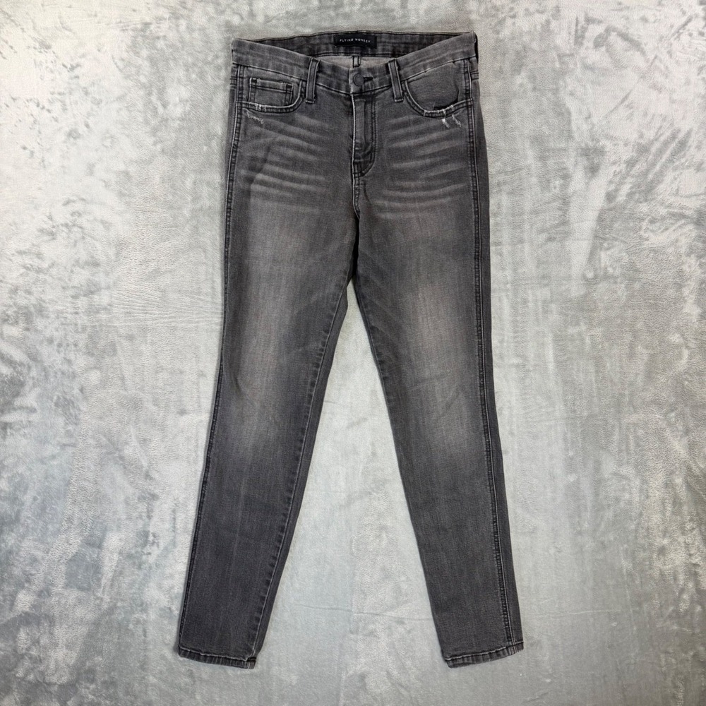 Flying Monkey Skinny‎ Jeans Women's Size 28 Dark Gray Denim Pants